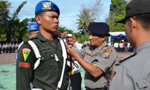 Polres Madina Apel Gelar Pasukan Pengamanan Pilgub Sumut